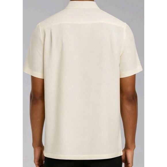 Scotch & Soda Mens Linen Blend Button Up Shirt White Classic Preppy Beachy sz XL - Picture 2 of 7